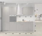 Nobilia SPA Galley kitchen 270 cm with appliances planning 1 5