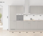 Nobilia SPA Galley kitchen 300 cm with appliances planning 1 5