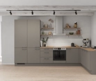 Nobilia SPA L-shaped kitchen 366,6 cm x 246,6 cm with appliances planning 10 0