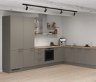 Nobilia SPA L-shaped kitchen 366,6 cm x 246,6 cm with appliances planning 10 1