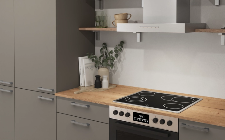 Nobilia SPA L-shaped kitchen 366,6 cm x 246,6 cm with appliances planning 10 2