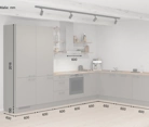 Nobilia SPA L-shaped kitchen 366,6 cm x 246,6 cm with appliances planning 10 5