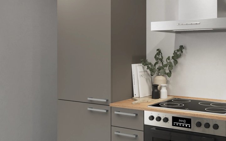 Nobilia SPA Galley kitchen 240 cm with appliances planning 10 2