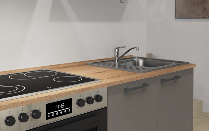 Nobilia SPA Galley kitchen 240 cm with appliances planning 10 3