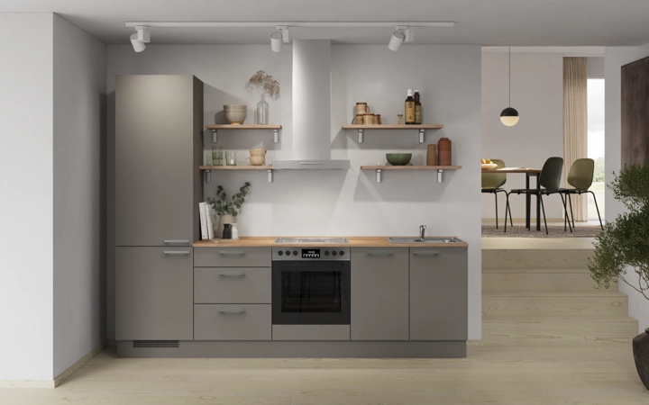 Nobilia SPA Galley kitchen 270 cm with appliances planning 10 0