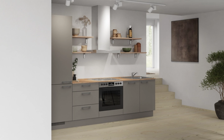 Nobilia SPA Galley kitchen 270 cm with appliances planning 10 1