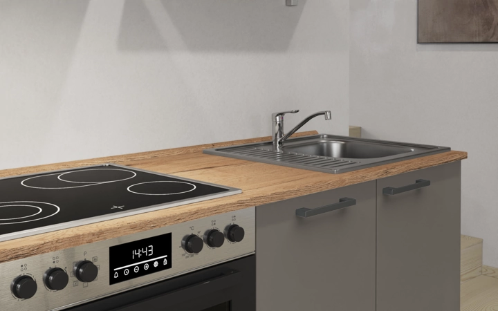 Nobilia SPA Galley kitchen 270 cm with appliances planning 10 3