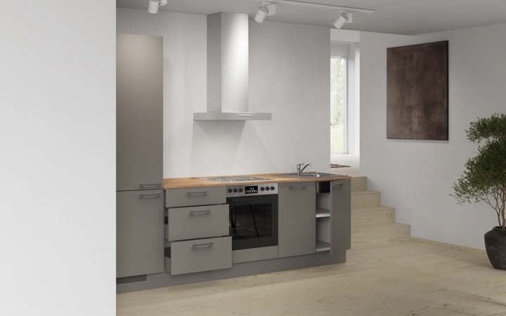 Nobilia SPA Galley kitchen 270 cm with appliances planning 10 4
