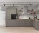 Nobilia SPA L-shaped kitchen 366,6 cm x 246,6 cm with appliances planning 11 0