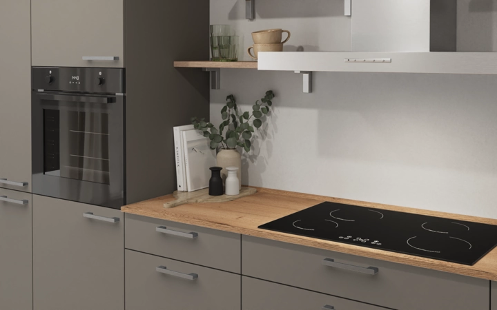 Nobilia SPA L-shaped kitchen 366,6 cm x 246,6 cm with appliances planning 11 2
