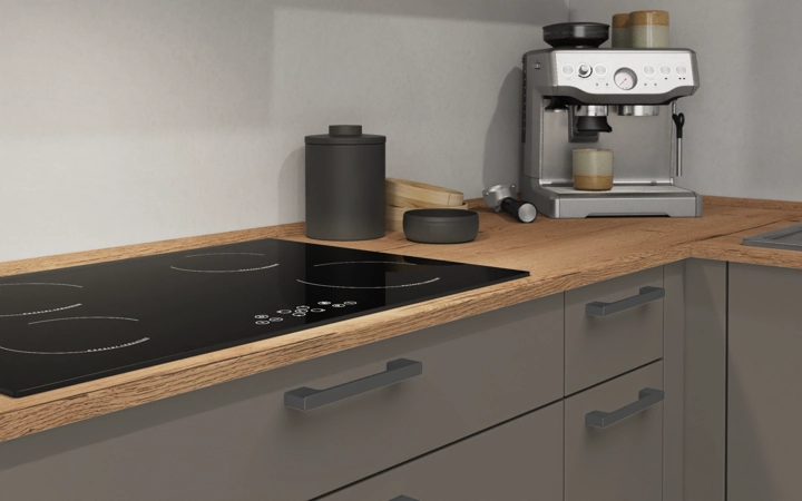 Nobilia SPA L-shaped kitchen 366,6 cm x 246,6 cm with appliances planning 11 3