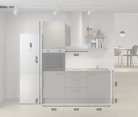 Nobilia SPA Galley kitchen 180 cm with appliances planning 11 5