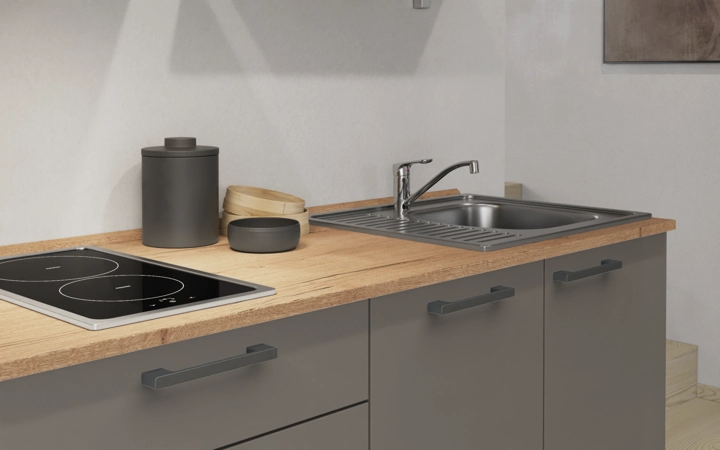 Nobilia SPA Galley kitchen 210 cm with appliances planning 11 3