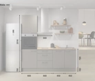 Nobilia SPA Galley kitchen 210 cm with appliances planning 11 5