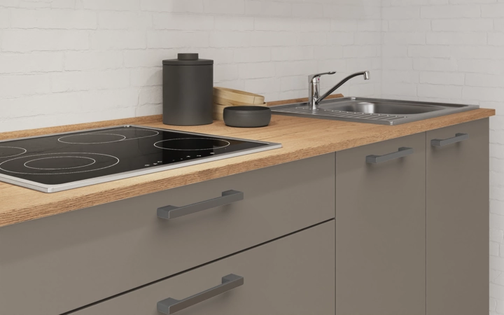 Nobilia SPA Galley kitchen 240 cm with appliances planning 11 3