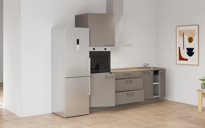 Nobilia SPA Galley kitchen 240 cm with appliances planning 11 4