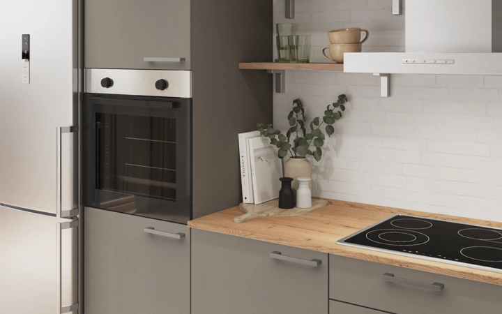 Nobilia SPA Galley kitchen 270 cm with appliances planning 11 2