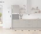 Nobilia SPA Galley kitchen 270 cm with appliances planning 11 5