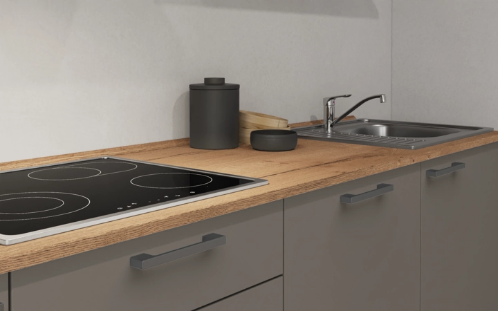 Nobilia SPA Galley kitchen 300 cm with appliances planning 11 3