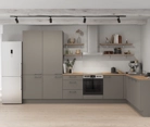 Nobilia SPA L-shaped kitchen 366,6 cm x 246,6 cm with appliances planning 12 0
