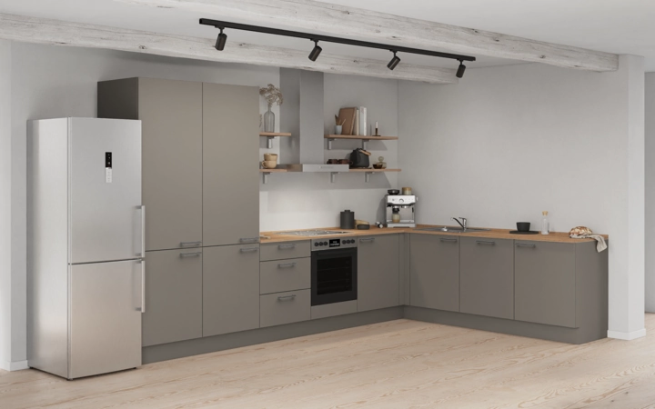 Nobilia SPA L-shaped kitchen 366,6 cm x 246,6 cm with appliances planning 12 1