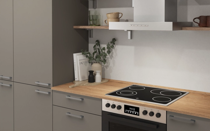 Nobilia SPA L-shaped kitchen 366,6 cm x 246,6 cm with appliances planning 12 2