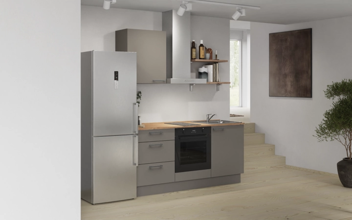 Nobilia SPA Galley kitchen 180 cm with appliances planning 12 1