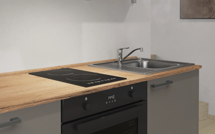 Nobilia SPA Galley kitchen 180 cm with appliances planning 12 3