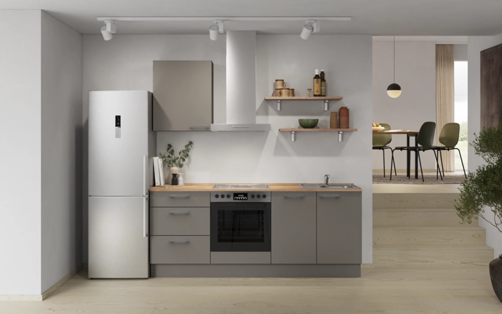 Nobilia SPA Galley kitchen 210 cm with appliances planning 12 0