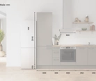 Nobilia SPA Galley kitchen 240 cm with appliances planning 12 5