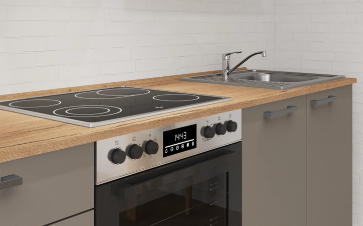 Nobilia SPA Galley kitchen 270 cm with appliances planning 12 3