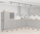 Nobilia SPA L-shaped kitchen 366,6 cm x 246,6 cm with appliances planning 13 5