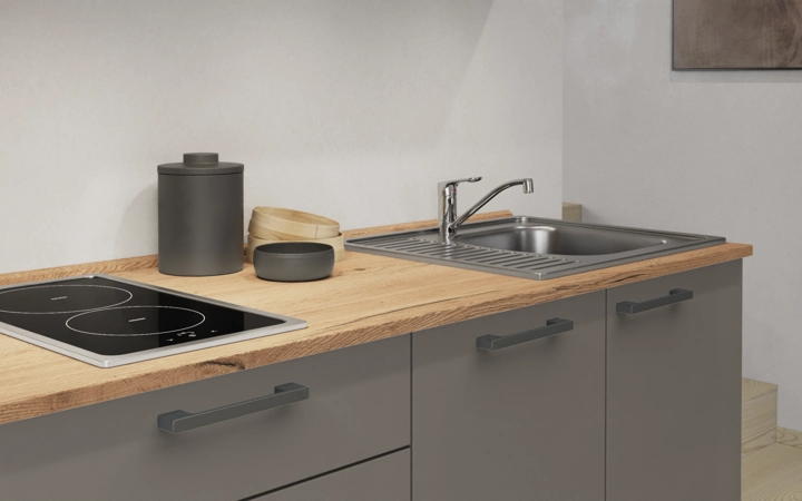 Nobilia SPA Galley kitchen 270 cm with appliances planning 13 3
