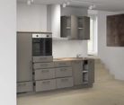 Nobilia SPA Galley kitchen 270 cm with appliances planning 13 4