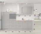 Nobilia SPA Galley kitchen 270 cm with appliances planning 13 5