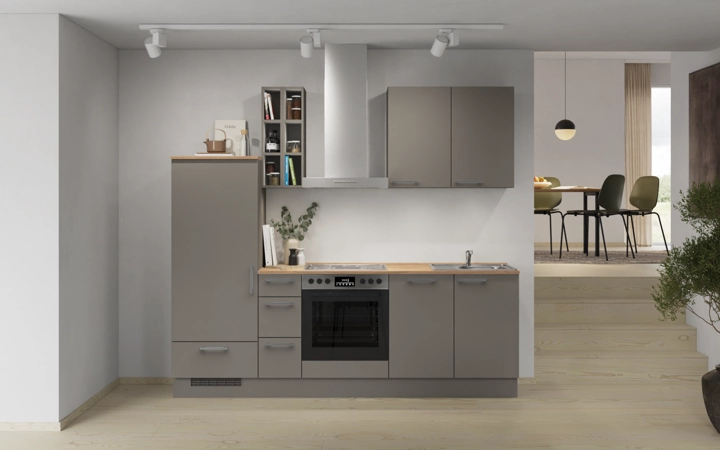 Nobilia SPA Galley kitchen 240 cm with appliances planning 14 0