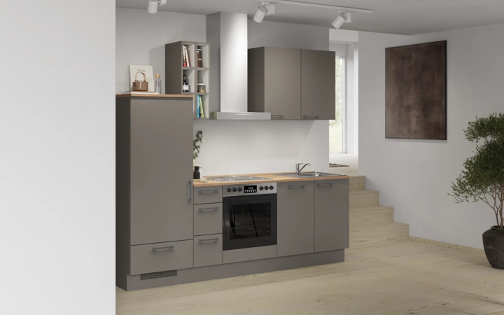 Nobilia SPA Galley kitchen 240 cm with appliances planning 14 1