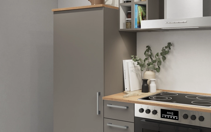 Nobilia SPA Galley kitchen 240 cm with appliances planning 14 2