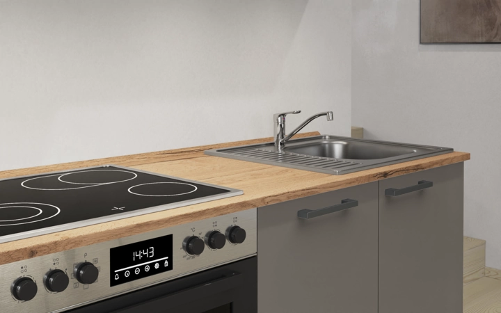 Nobilia SPA Galley kitchen 270 cm with appliances planning 14 3