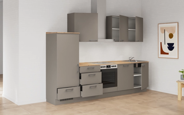 Nobilia SPA Galley kitchen 300 cm with appliances planning 14 4