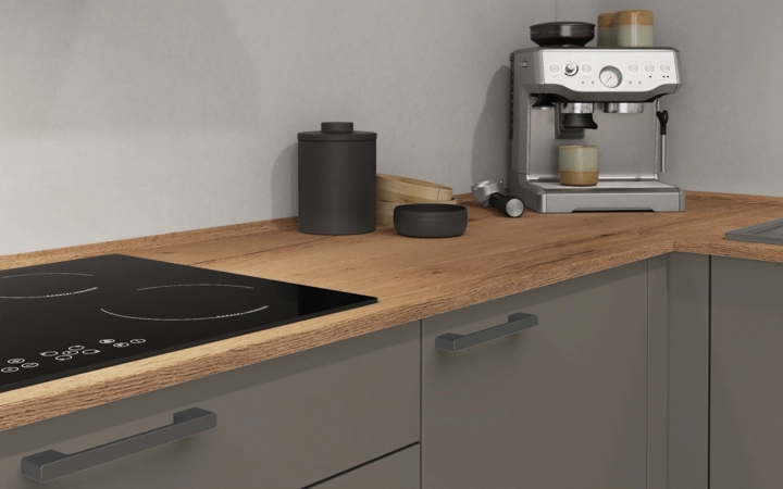 Nobilia SPA L-shaped kitchen 366,6 cm x 246,6 cm with appliances planning 15 3