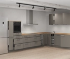 Nobilia SPA L-shaped kitchen 366,6 cm x 246,6 cm with appliances planning 15 4