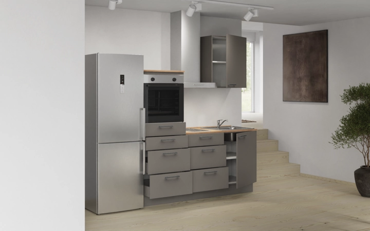 Nobilia SPA Galley kitchen 180 cm with appliances planning 15 4