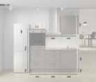Nobilia SPA Galley kitchen 180 cm with appliances planning 15 5