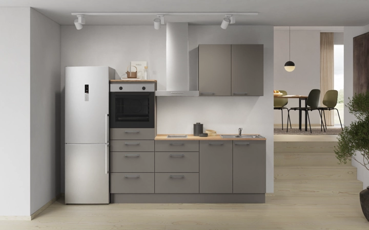 Nobilia SPA Galley kitchen 210 cm with appliances planning 15 0