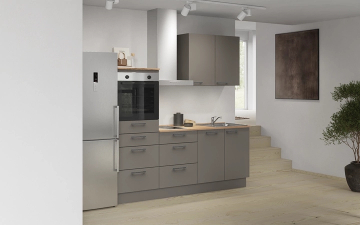 Nobilia SPA Galley kitchen 210 cm with appliances planning 15 1