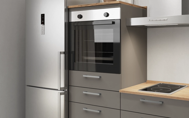 Nobilia SPA Galley kitchen 210 cm with appliances planning 15 2