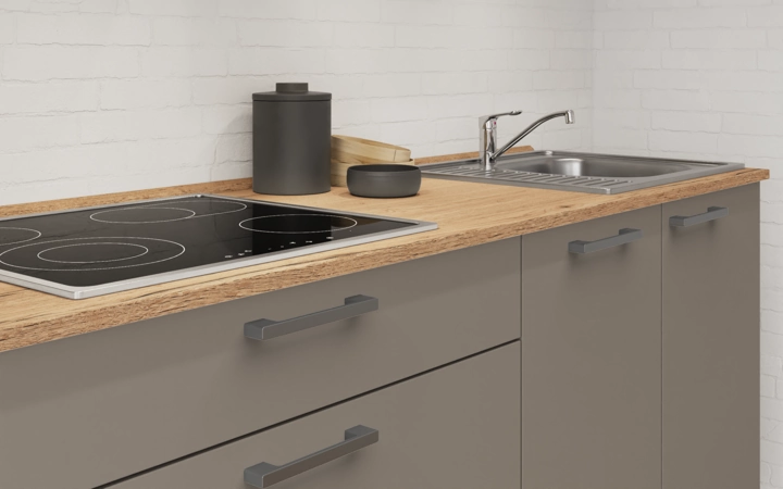 Nobilia SPA Galley kitchen 240 cm with appliances planning 15 3