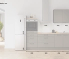 Nobilia SPA Galley kitchen 240 cm with appliances planning 15 5