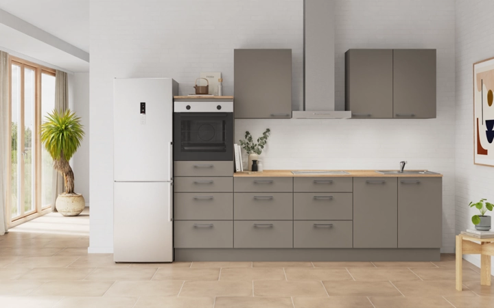 Nobilia SPA Galley kitchen 270 cm with appliances planning 15 0
